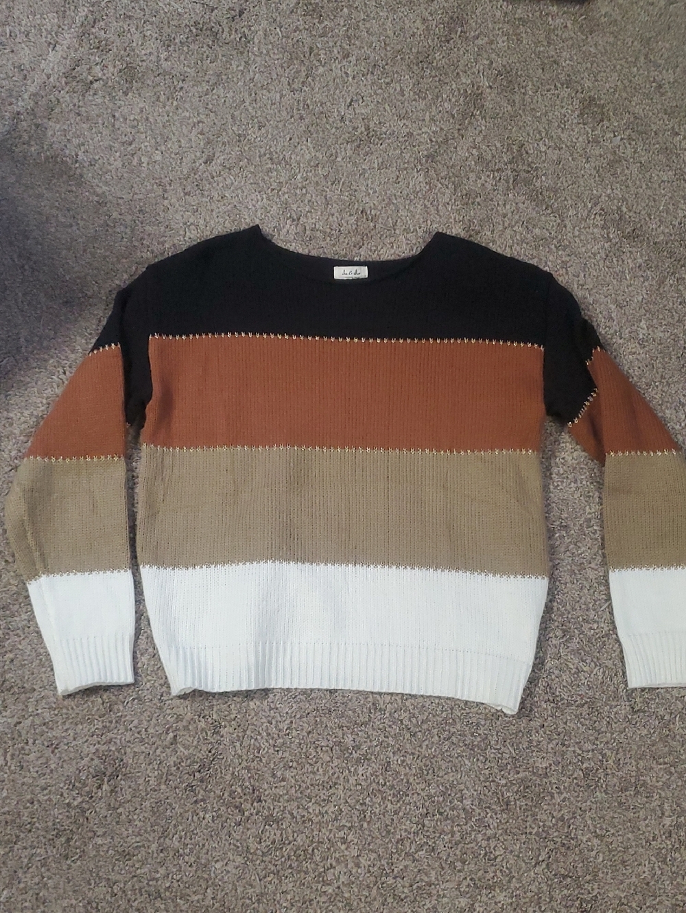 Colorblock Women's Sweater from she & sho, small